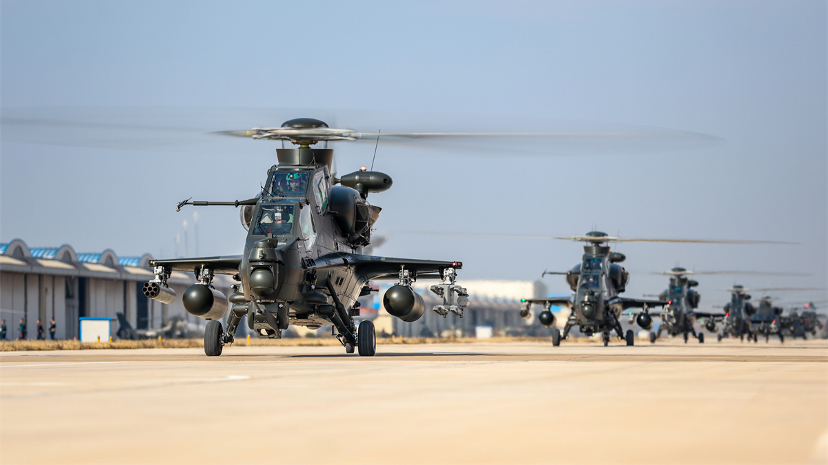 Helicopters in ground-aerial coordination training