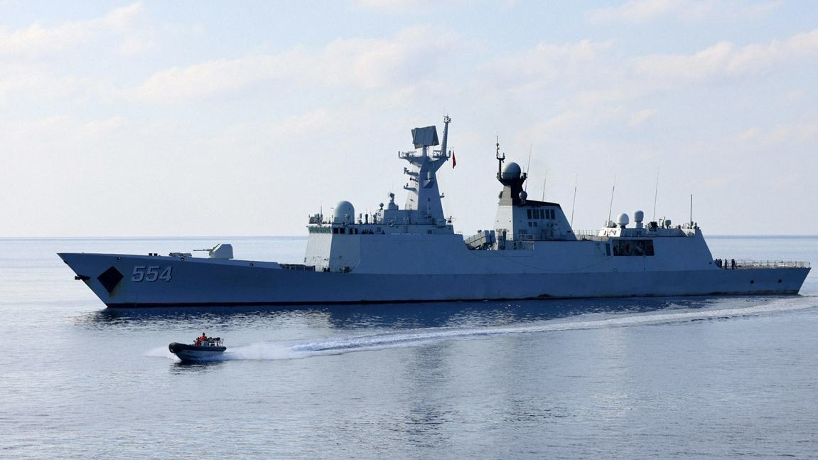 Type 054A frigates in maritime training exercise