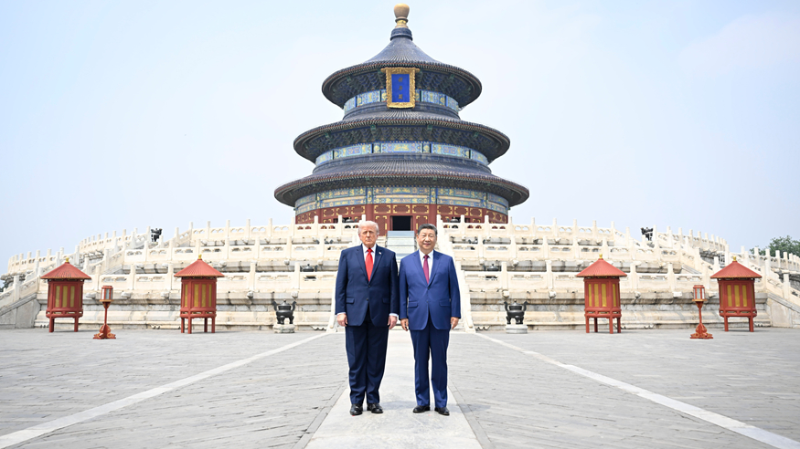 Xi, Trump visit Temple of Heaven