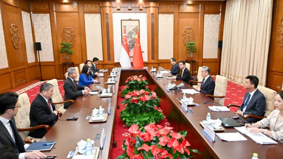 China ready to promote practical cooperation with Singapore: Chinese FM