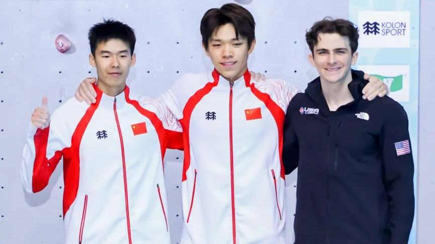 Chinese teen climber shatters speed record at IFSC World Cup