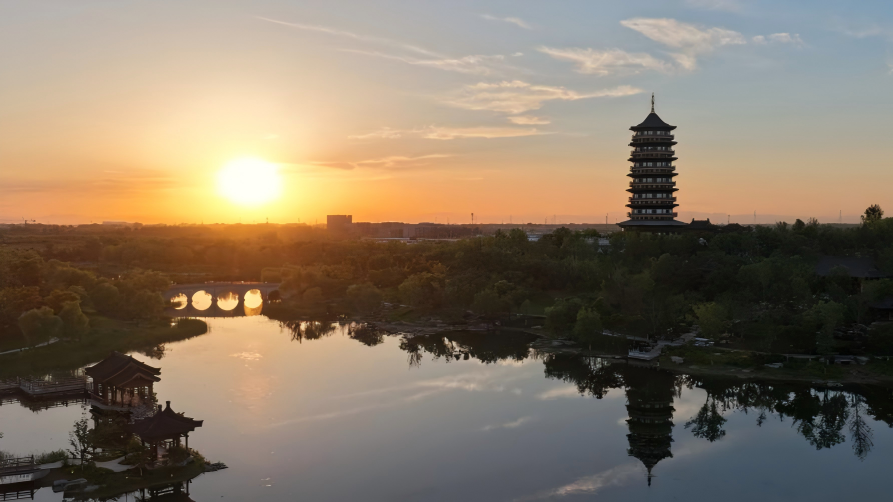 A glimpse of early summer scenery in Xiong'an