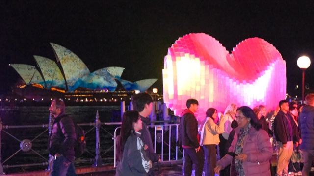 Chinese international students' artwork featured at Vivid Sydney 2026