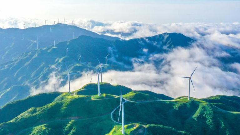 Mountain scenery in Changning City, central China's Hunan