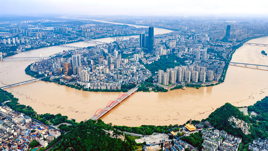 First flood peak of 2026 recorded in S China's Liuzhou