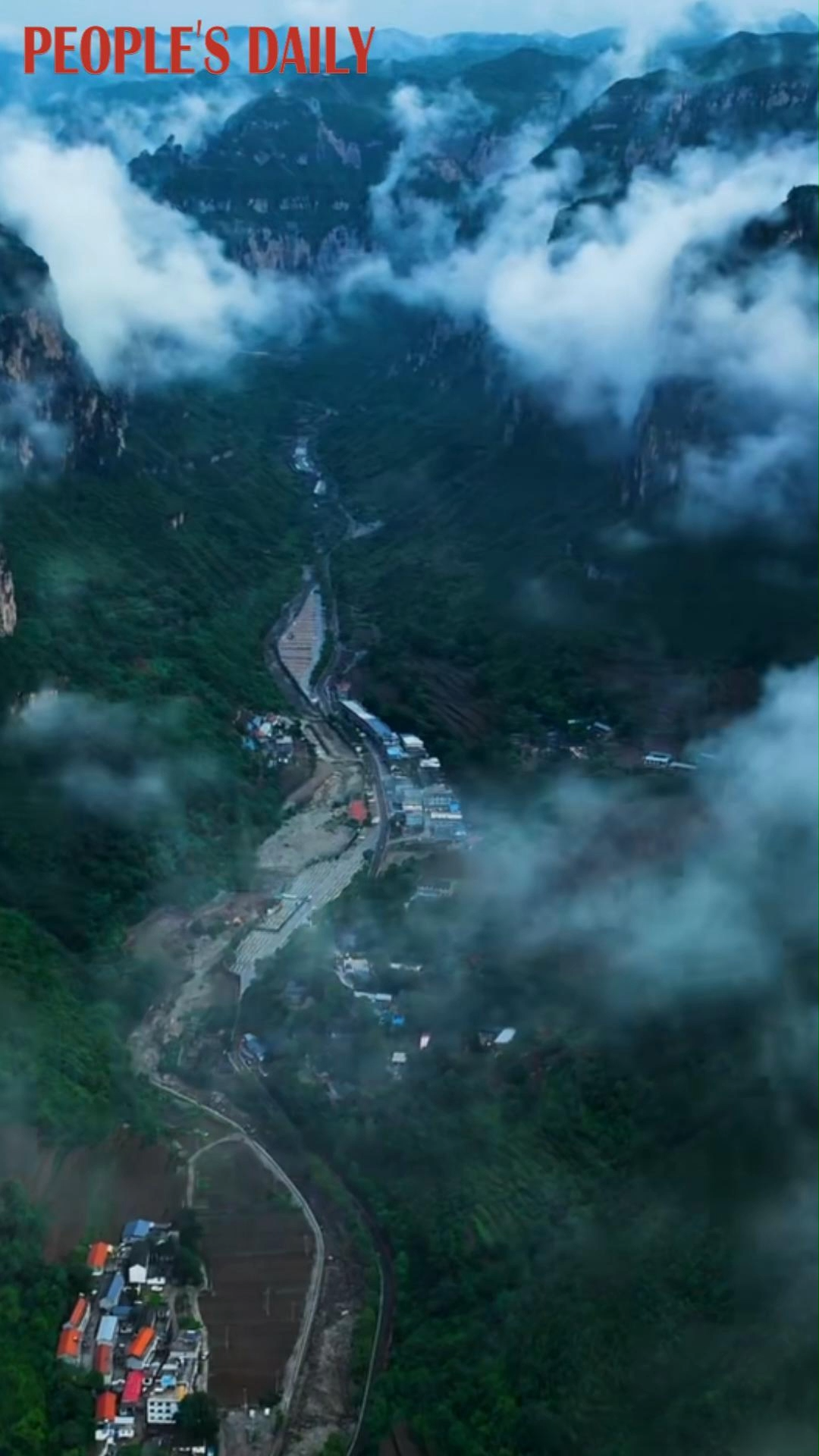 Scenery of Eight-Spring Gorge in north China's Shanxi