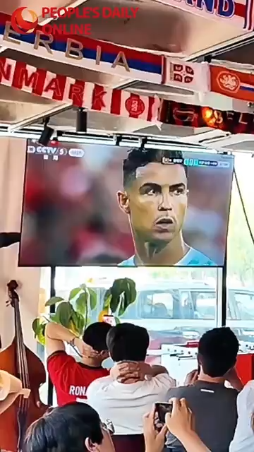 Hear the wave of cheers as Ronaldo finds the net!