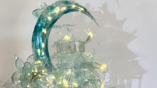 Upcycling plastic bottles into a dreamy Moon Palace