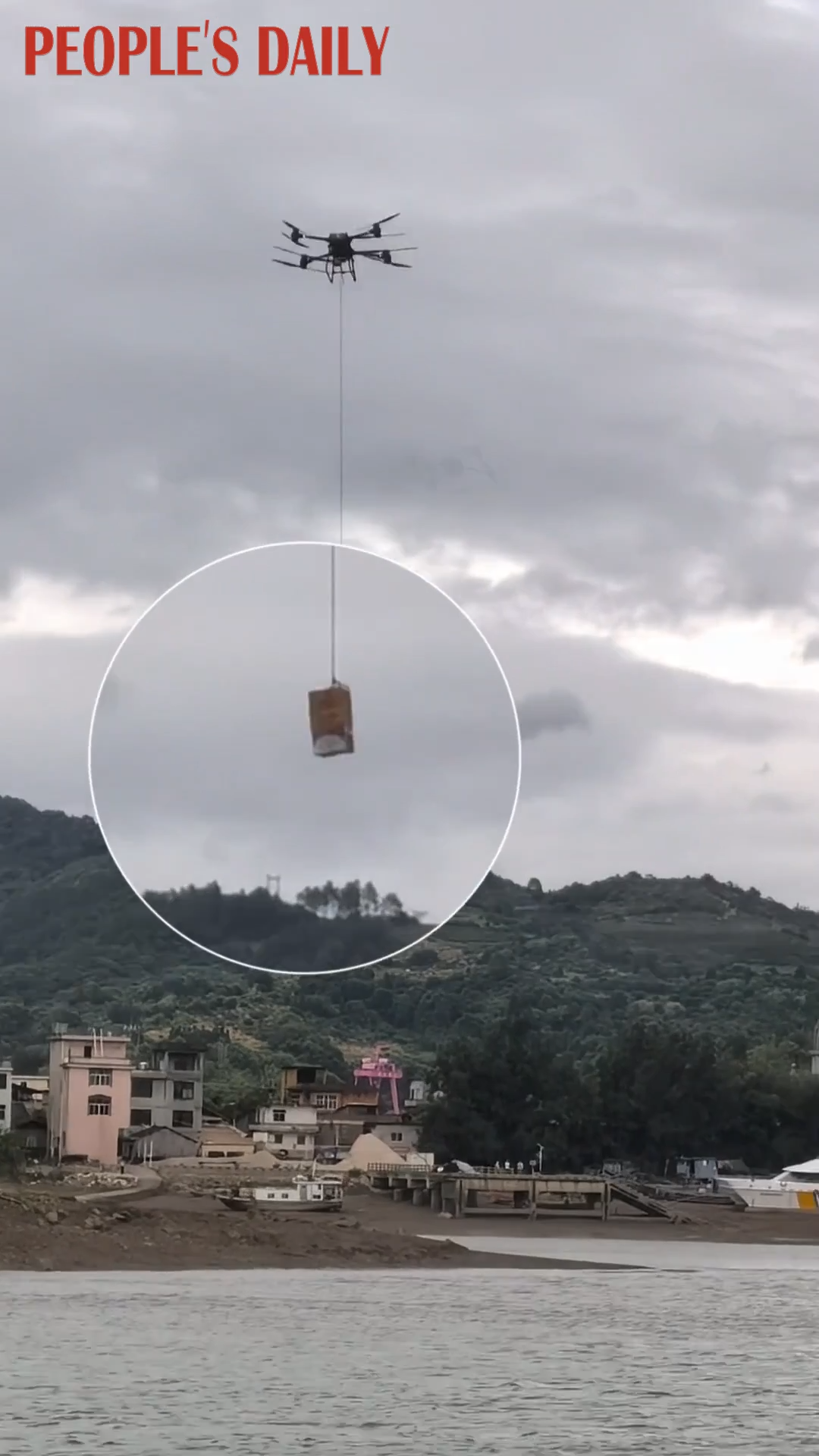 Drones rush supplies to typhoon-isolated island off E China's Fujian