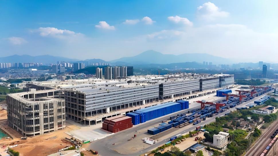 Smart construction turns old rail yard into modern logistics hub