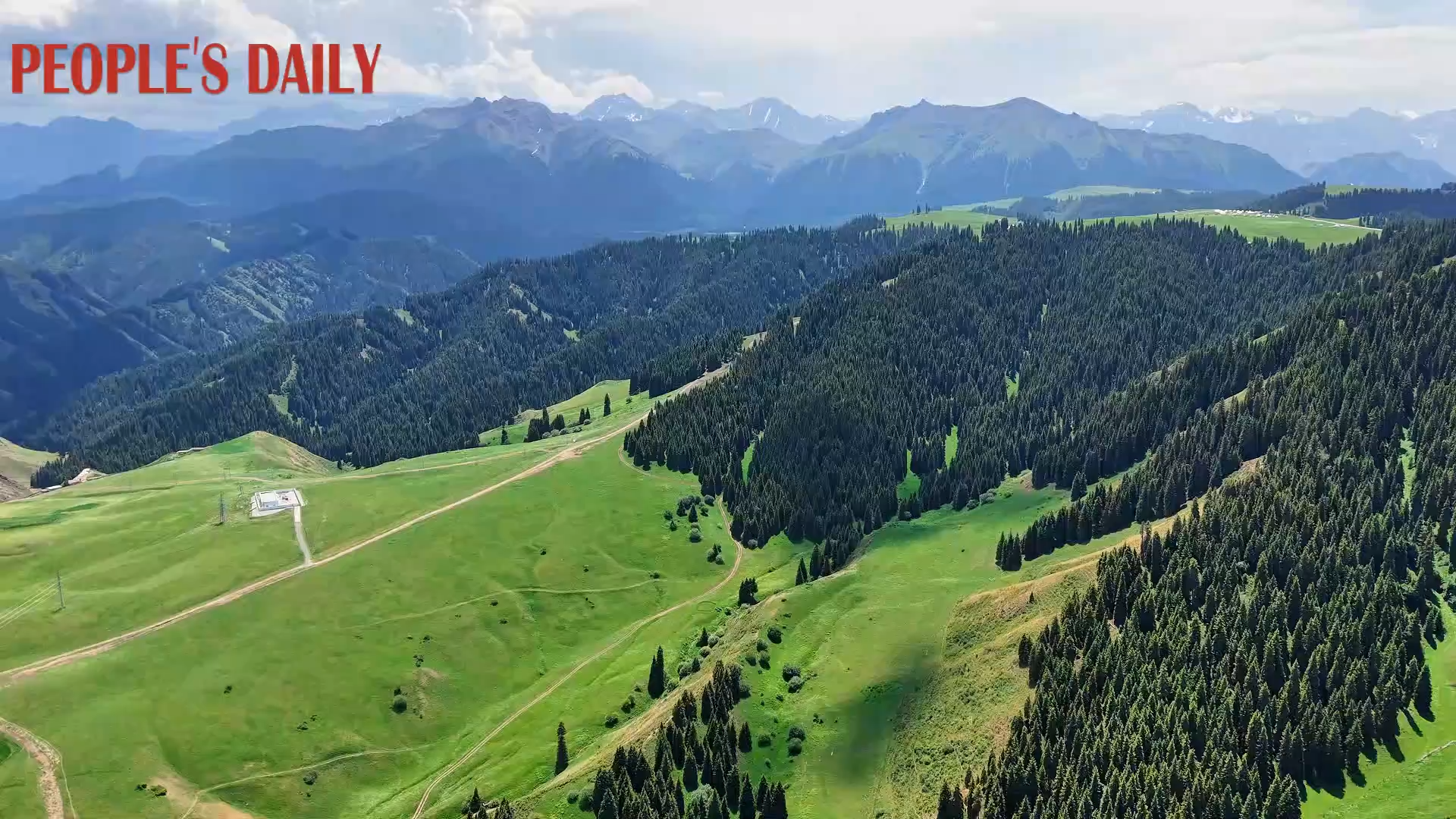 Endless grasslands roll across Jiangbulake in NW China's Xinjiang