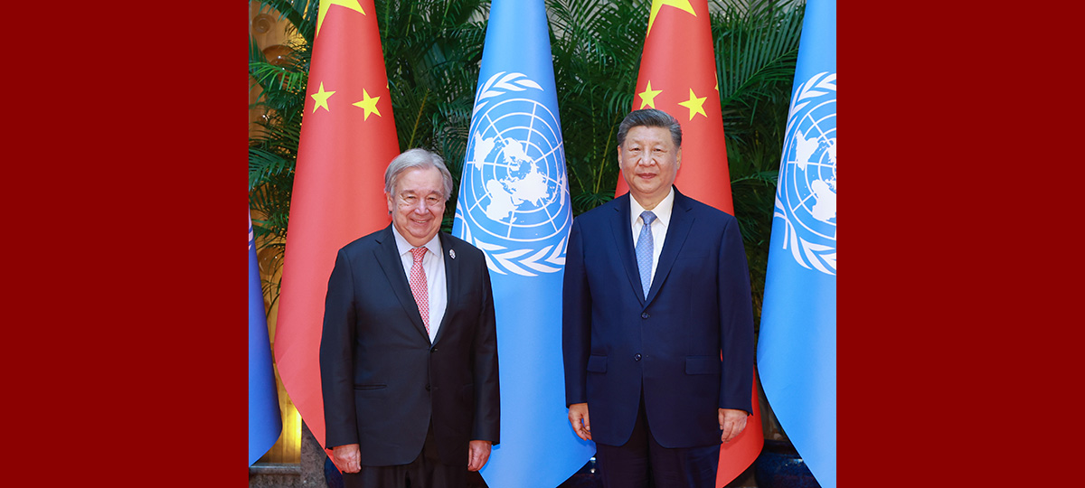 Xi voices firm support for UN in meeting with Guterres
