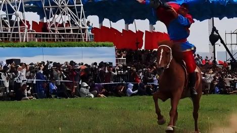 Thrilling equestrian performances wow spectators at the 36th Naadam Festival