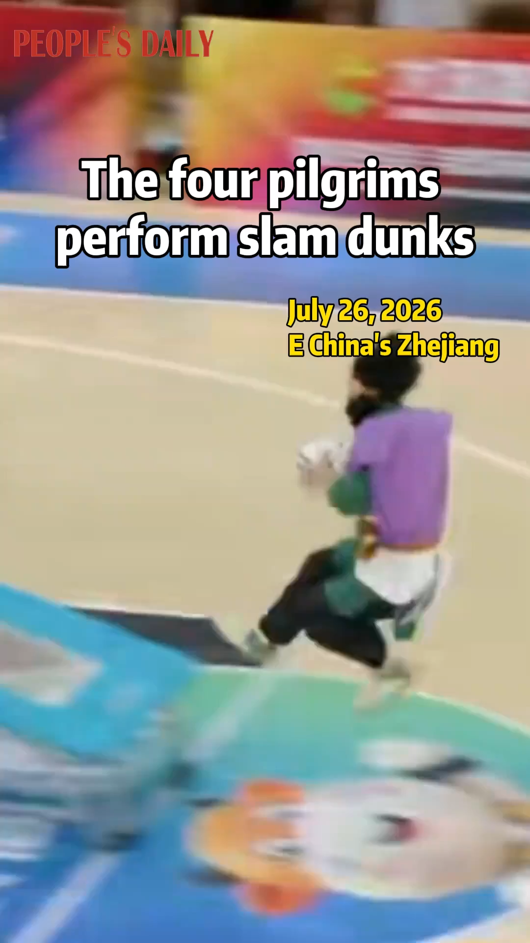 Journey to the West heroes steal the show with slam dunks at ZheBA halftime