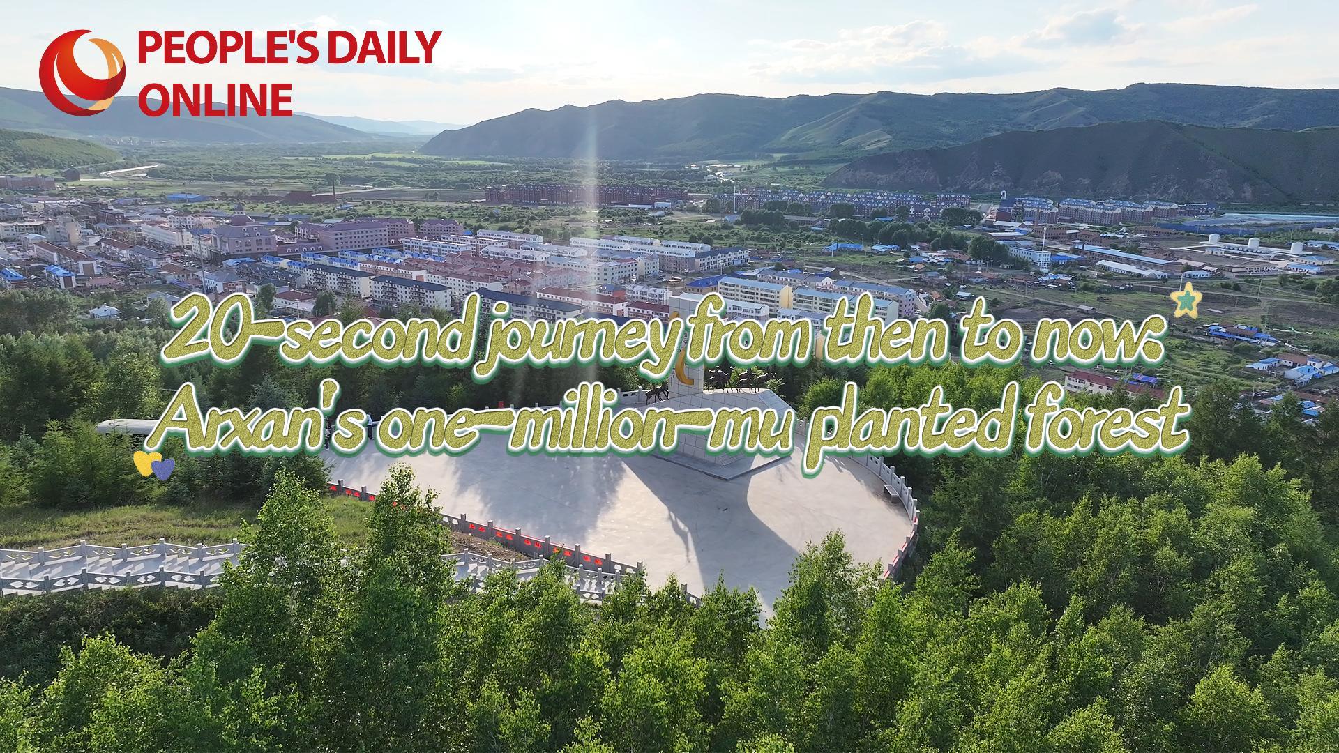 20-second journey from then to now: Arxan's one-million-mu planted forest