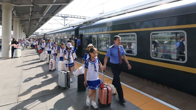 Heilongjiang-to-Beijing train organized for students, teachers on study tours