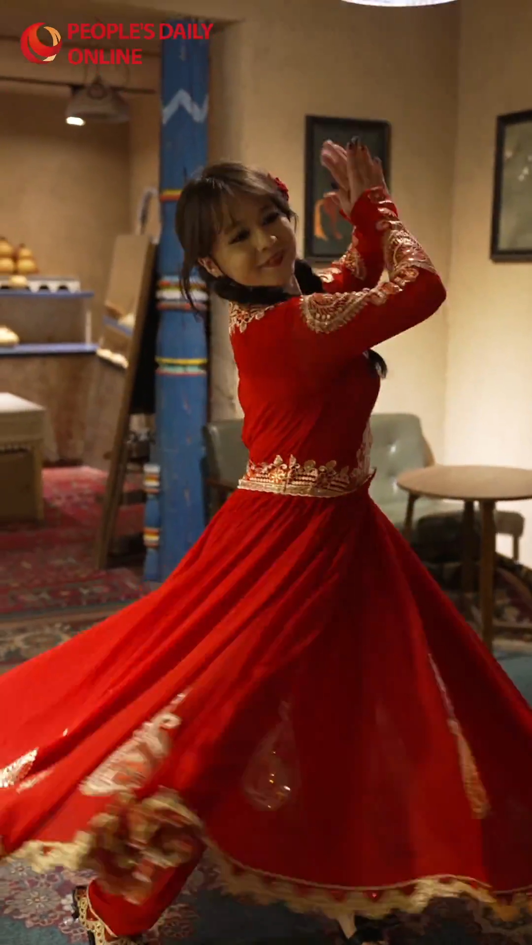 Uygur dancer spins with grace and passion in Hami