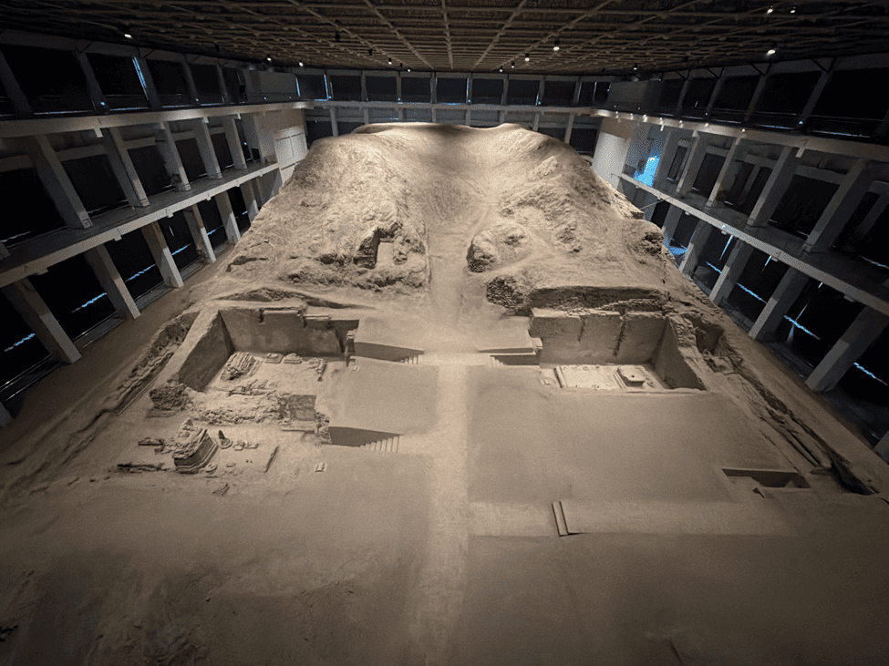 Ruins of the Grand Western Temple at the Beiting Ancient City in Jimsar county, Changji, northwest China's Xinjiang Uygur Autonomous Region. (People's Daily Online/Michael Kurtagh)
