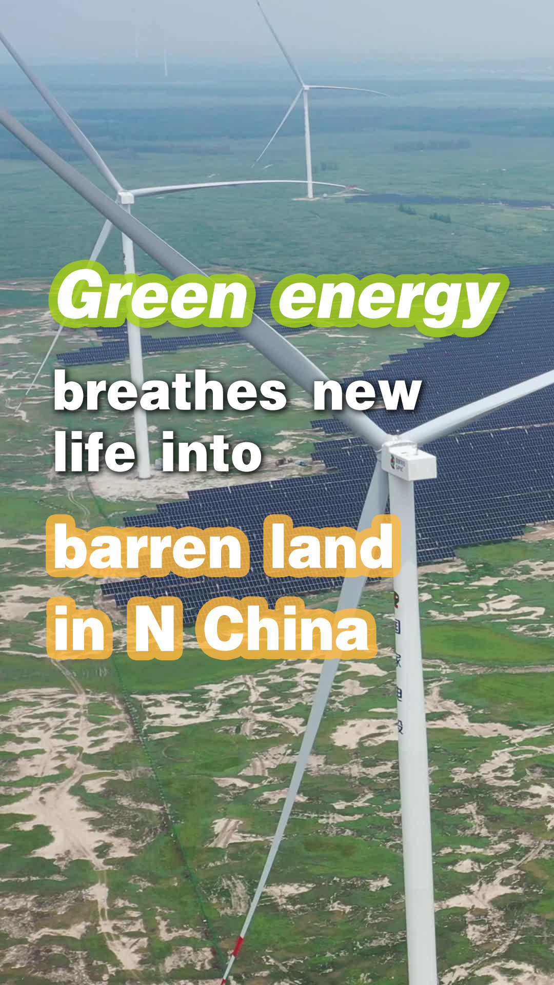 Green energy breathes new life into barren land in N China