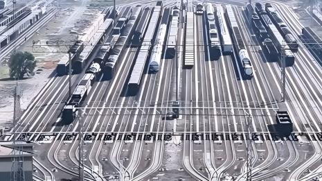 Guess which track the freight cars will take at Ningxia rail yard