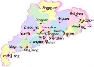 Map Of Guangdong Province In English Country Profile:guangdong Province --People's Daily Online