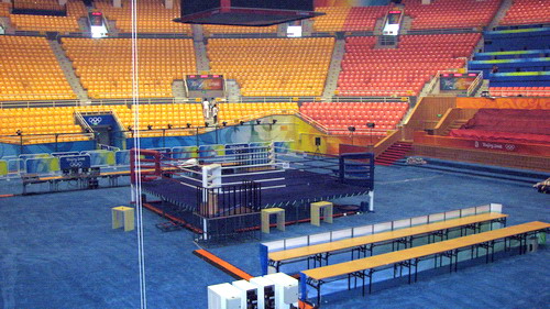 A look at the Olympic boxing venue - the Beijing Workers\' Gymnasium