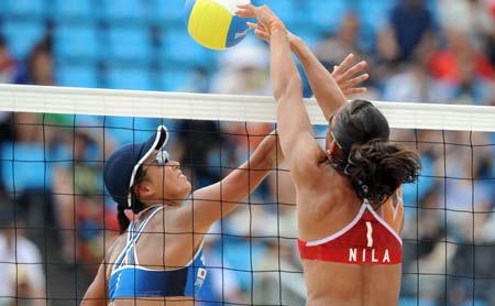 Norway beats Japan in women\'s beach volleyball preliminary