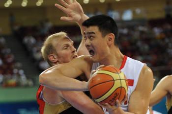 China beats 59-55 over Germany in men\'s basketball