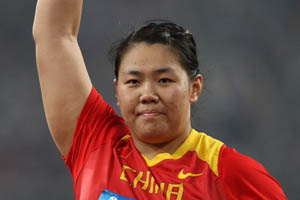 China\'s Zhang Wenxiu wins women\'s hammar throw gold
