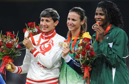 Brazilian Maurren Maggi crowned in women\'s long jump