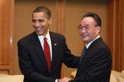 Top Chinese legislator meets with U.S. president