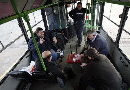 Bus drivers go on strike in Budapest 