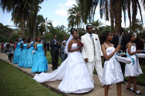 Pleasant climate brings Ethiopia wedding season