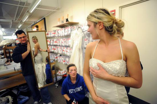 Photos: Bridal gown sale attracts thousands of brides in New York