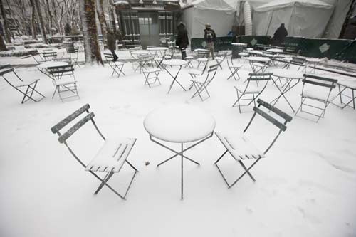 Heavy snow forces New York to close schools, halt flights 