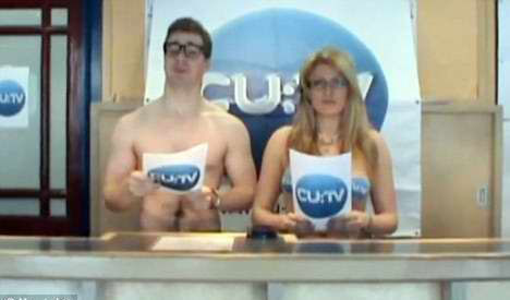 Cambridge students host "Naked News"