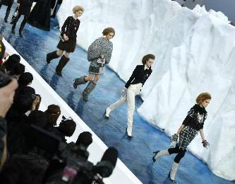 Chanel's north pole collection warns climate change