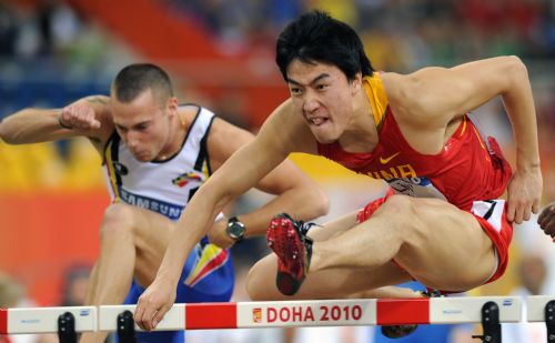Liu Xiang competes at 2010 World Indoor Athletics Championships in Doha 