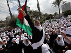Thousands in Gaza protest Israel's action in E. Jerusalem
