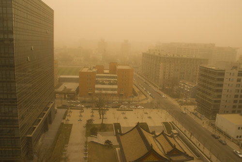 Second sandstorm hits Beijing 
