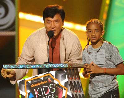 Jackie Chan, 'Karate Kid' appear at Choice Awards