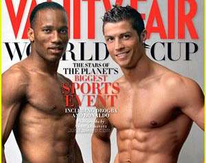 Shirtless Cristiano Ronaldo covers "Vanity Fair"