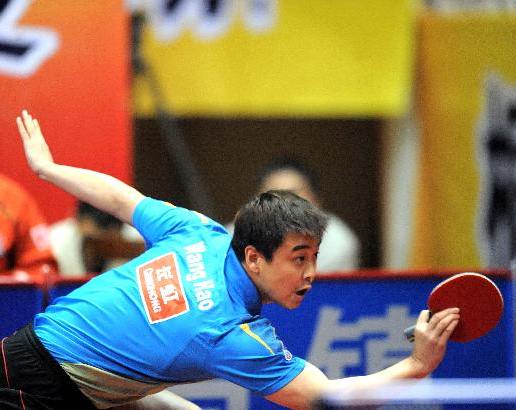 Chinese players train for World Table Tennis Championship   