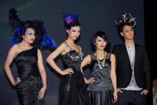 Eccentric hair styles displayed at 2010 Dancing Color Hair Show