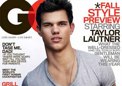 Taylor Lautner poses for GQ
