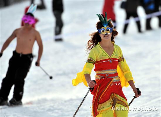 Creative ski games to welcome 2011