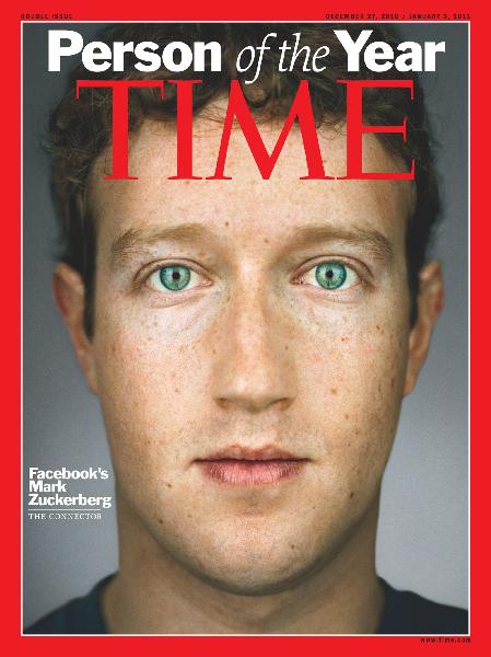Facebook founder named "2010 TIME Person of the Year" 