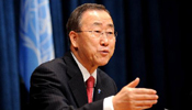 UN chief looks back at "big year" for world body in 2010