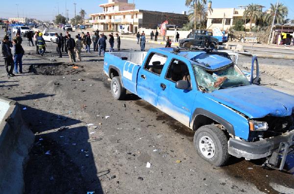 9 killed, 40 wounded in twin suicide bombings in western Iraq