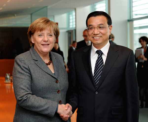 Chinese vice premier, German chancellor pledge to deepen cooperation 